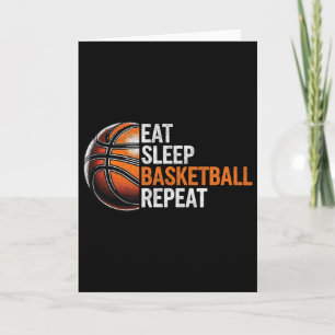 Eat Sleep Sketll Repeat Funny Sketll Coach Card