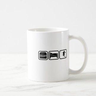 Eat, Sleep, Ski And Repeat I Love Skiing All Day Coffee Mug