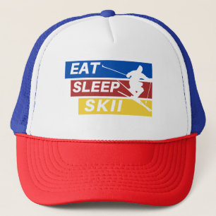 Eat Sleep Skii Trucker Hat