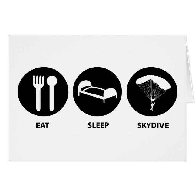Eat Sleep SkyDive (Front Horizontal)