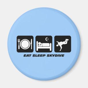 eat sleep skydive magnet