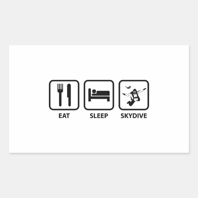 Eat Sleep Skydive Sticker (Front)