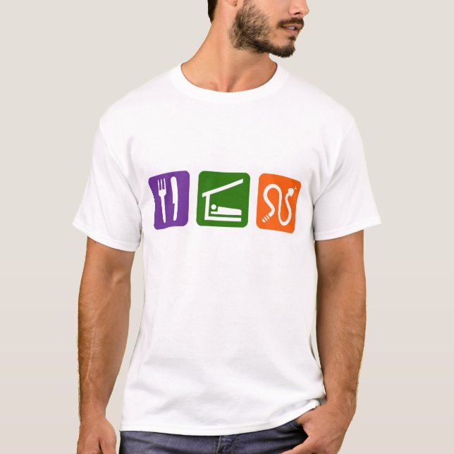 Eat Sleep Snakes T-Shirt (Front)