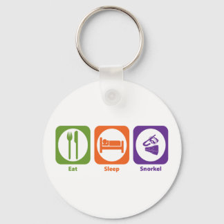Eat Sleep Snorkel Keychain