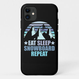 Eat Sleep Snowboard Repeat iPhone 11 Case