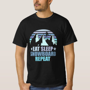Eat Sleep Snowboard Repeat T-Shirt