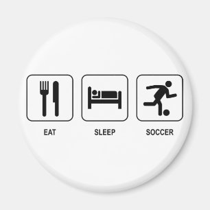 Eat Sleep Soccer Magnet