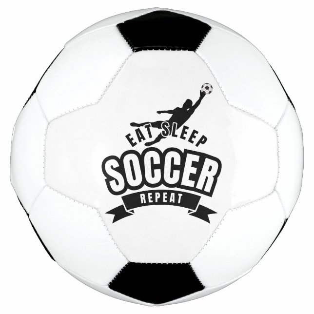 eat sleep soccer repeat  ball (Front)