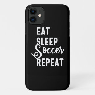 eat sleep soccer repeat iPhone 11 case