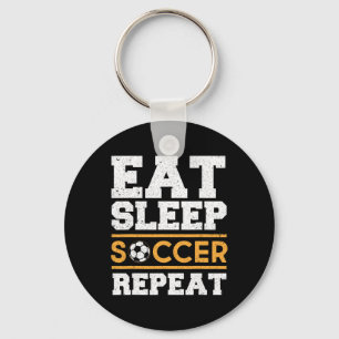Eat Sleep Soccer Repeat - Cool Soccer Player Gift  Keychain