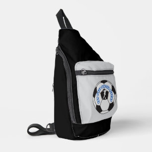 eat sleep soccer repeat sling bag