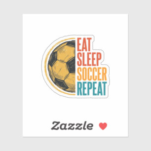 Eat Sleep Soccer Repeat Vintage Soccer Shirt Desig