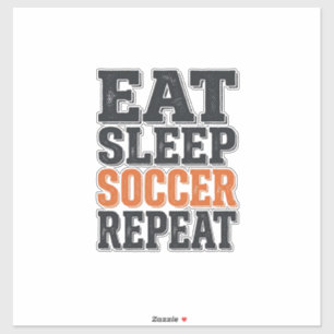 Eat Sleep Soccer Repeat Vintage Typography Shirt_1