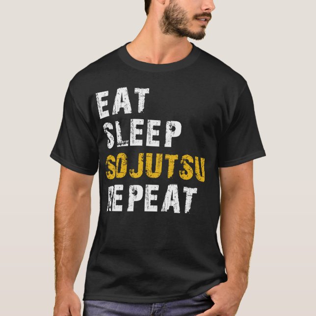 eat sleep sojutsu T-Shirt (Front)