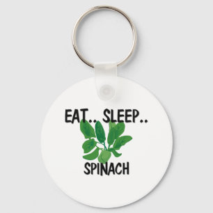 Eat Sleep SPINACH Keychain