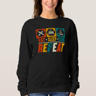 Eat Sleep Stamp Repeat Stamp Collector Sweatshirt