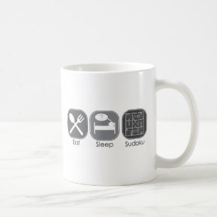 Eat Sleep Sudoku Copy Coffee Mug