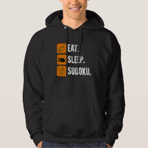 Eat Sleep Sudoku Repeat  Number Place Board Game Hoodie