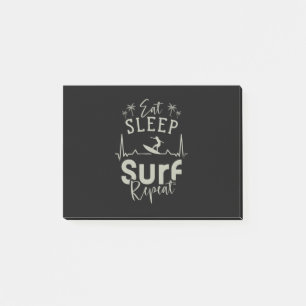 Eat Sleep Surf Repeat Post-it Notes