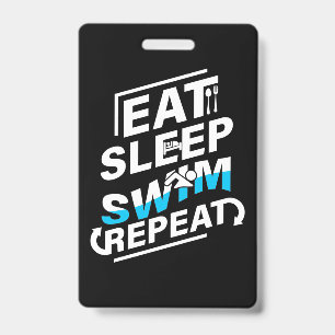 Eat Sleep Swim Badge