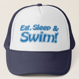 Eat, Sleep & Swim! Hat