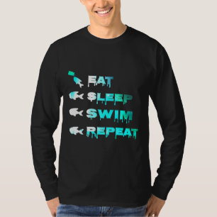 Eat Sleep Swim Repeat Aquarium Fish Tank