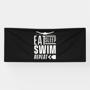 Eat Sleep Swim Repeat Banner