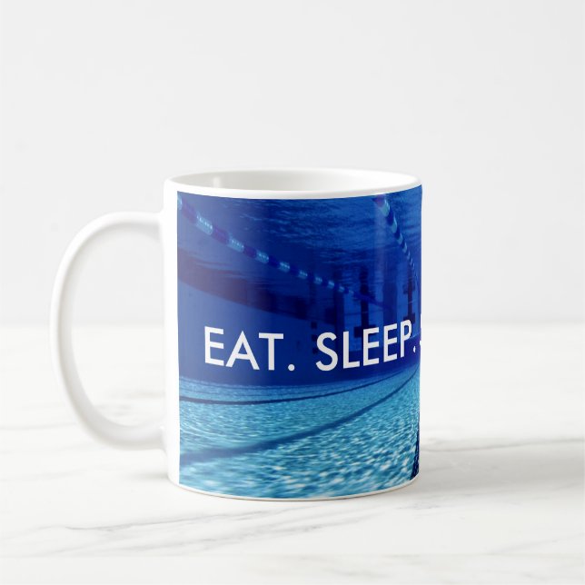 EAT. SLEEP. SWIM. REPEAT. COFFEE MUG (Left)