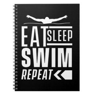 Eat Sleep Swim Repeat Notebook