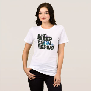 Eat Sleep Swim Repeat Tri-Blend Shirt