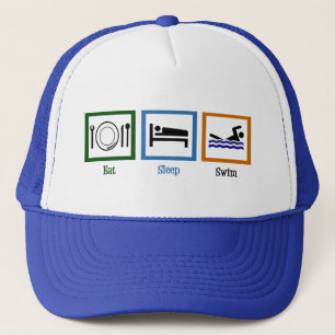 Eat Sleep Swim Trucker Hat