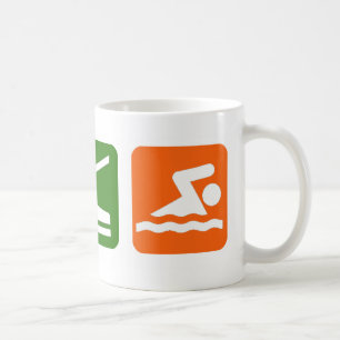 Eat Sleep Swimming Coffee Mug