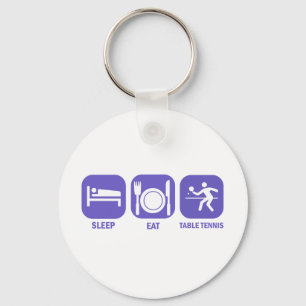 eat sleep table tennis keychain