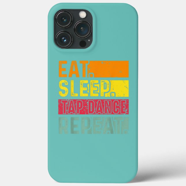 Eat Sleep Tap Dance Repeat Dancing Dancer Retro Case-Mate iPhone Case (Back)