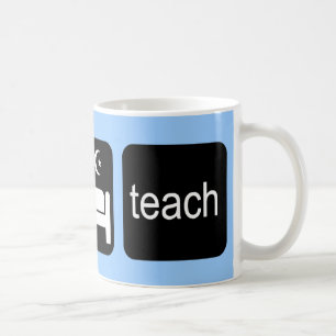 Eat sleep teach coffee mug