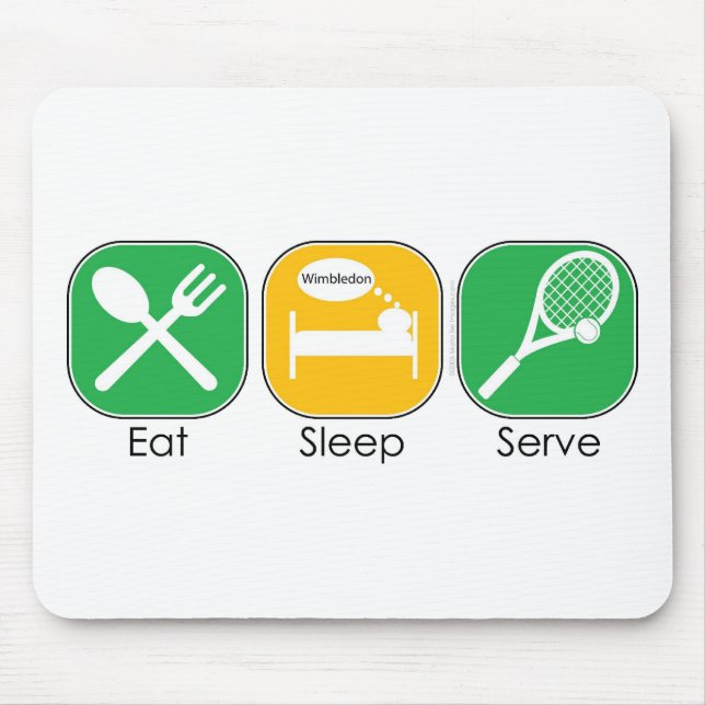 Eat Sleep Tennis Mouse Pad (Front)