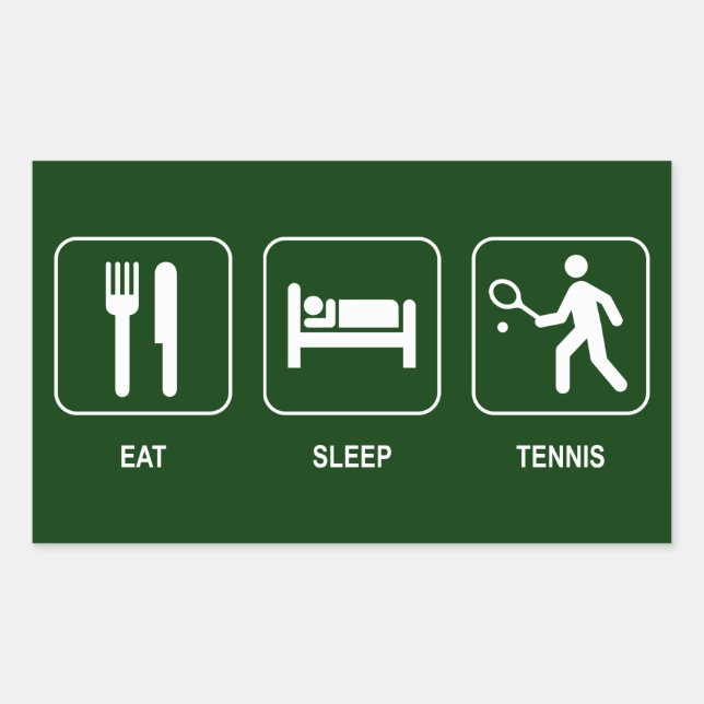 Eat Sleep Tennis Sticker (Front)
