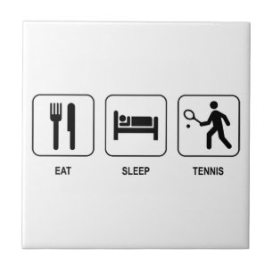 Eat Sleep Tennis Tile