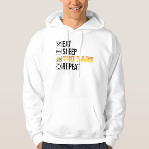 Eat. Sleep. Tiki Bars. Repeat Hoodie