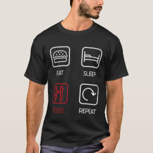 Eat Sleep Toss Repeat Event Sport Caber Toss T-Shirt