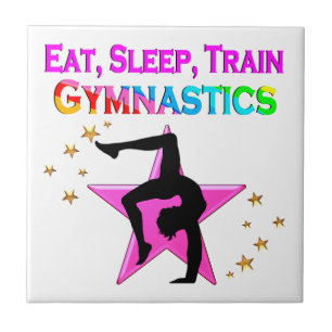EAT, SLEEP TRAIN GYMNASTICS TILE