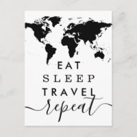 Eat Sleep Travel Repeat Inspiration Quote