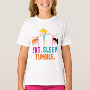 Eat Sleep Tumble Cute Gymnastics T-Shirt