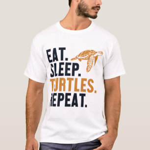 Eat Sleep Turtles Repeat Tortoise Painted Lover Co T-Shirt