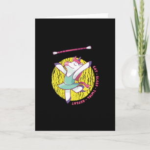 Eat sleep twirl card