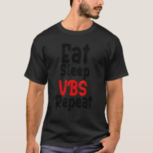 Eat Sleep Vbs Repeat Vacation Bible School Kids T-Shirt