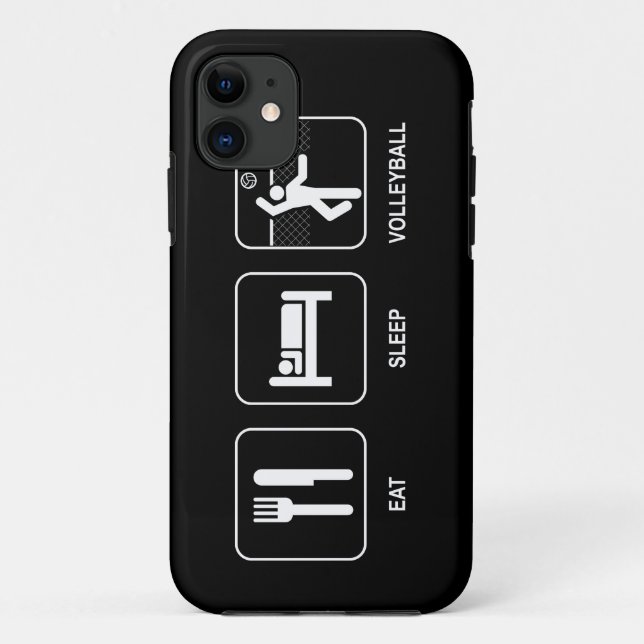 Eat Sleep Volleyball Case-Mate iPhone Case (Back)