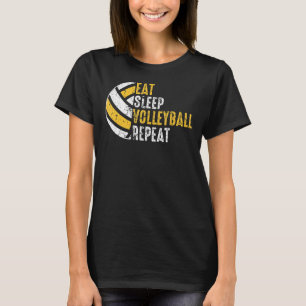 Eat Sleep Volleyball Repeat Vintage 1 T-Shirt