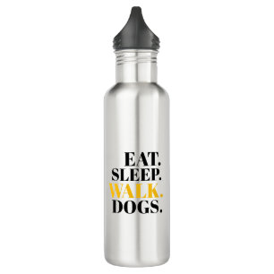 Eat Sleep Walk Dogs 710 Ml Water Bottle