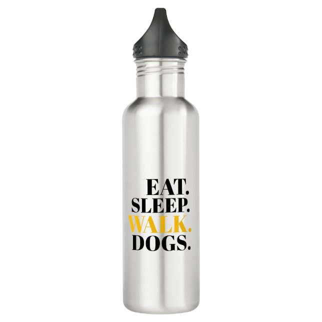 Eat Sleep Walk Dogs 710 Ml Water Bottle (Left)
